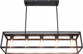 Loft Vintage asztali függőlámpa 90 cm 5 db E27-es izzó