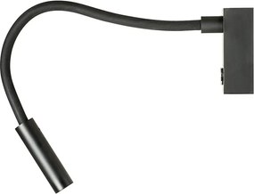 RENDL AIM na husím krku černá 230V LED 3W 45° 3000K