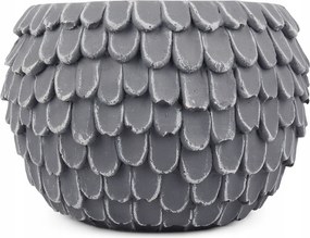 Virágtartó Amelia beton szürke átm. 17cm