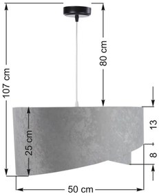 Csillár zsinóron GALAXY 1xE27/60W/230V