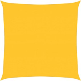 vidaXL sárga négyzet alakú HDPE napvitorla 160 g/m² 4,5x4,5 m