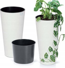 Virågtartó Kerti Virågtartó 20 CM Teraszra Kertbe Håz Eco Wood Fehér