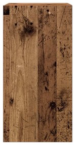 antik fa színű szerelt fa TV-szekrény 30,5 x 30 x 60 cm