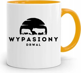 Favágó Bögre Sárga Születésnapi Ajándék fényképes nyomtatással