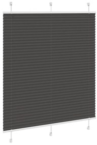 pliszírozott redőny fekete 115x150 cm szövetszélesség 114,4 cm
