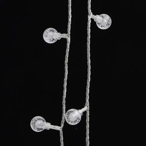 gömb alakú 8 funkciós hideg fehér tündérfényfüzér 400 LED 40 m