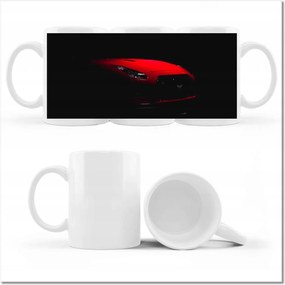 Nyomott mintás bögre Sportautó