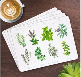 Parafa Alátétek Asztalra Közepes Herb Garden Gyógynövények 4 db-os szett