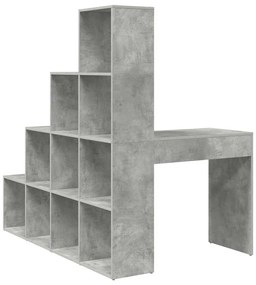 Sarokíróasztal Beton szürke 101,5 x 149,5 x 149,5 cm Faanyag