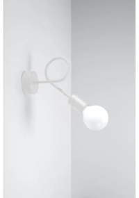 Sollux SL.1430 - Fali lámpa LOOP 1xE27/15W/230V fehér