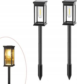 2x Napelemes kerti lámpa Meleg vízálló napelemes kerti dekoráció