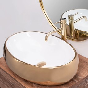 Pultos mosdó Rea Melania White / Gold
