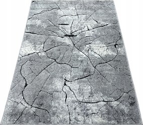 Szőnyeg 300x500 Szürke Masszív Törzs 3D Kivágott Fríz 3x5