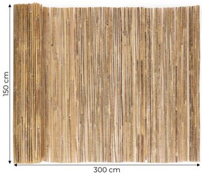 Bambusz paraván 150 cm x 300 cm x 12 mm