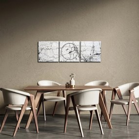 Kép - Fal (órával) (90x30 cm)
