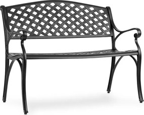 Blumfeldt Pozzilli BL, kerti pad, öntött alumínium, időjárásálló, fekete