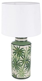 TROPIC zöld porcelán asztali lámpa