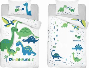 Ágyneműhuzat bambusz kiságyhoz Dinuś 90x120 Detexpol