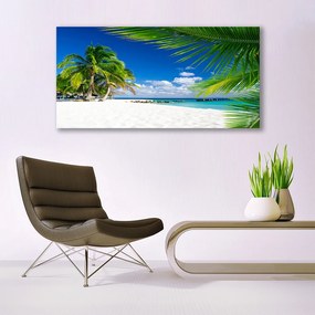Vászonkép Tropical Beach Sea View 125x50 cm
