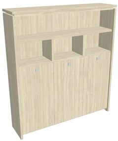 Verno magas gardrób 188 x 46 x 210 cm, polccal, akác