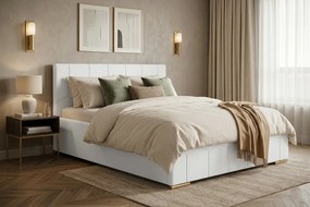 KAMI ágy 180x200 cm Fehér Matrac nélkül