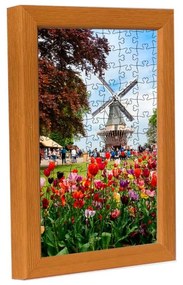 Amszterdam puzzle képkeret sárga