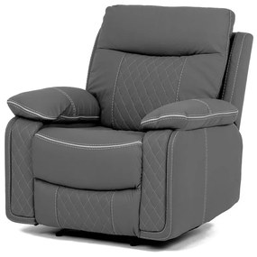 Fotoliu Pentru Tv Și Relaxare Cu Control Electric , Piele Ecologică Gri Tv-4134