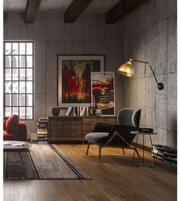 Fali lámpa TRUCK 1xE27/40W/230V arany/fekete