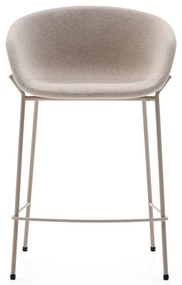 Bézs bárszék (ülésmagasság 65 cm) Yvette – Kave Home