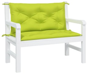 2 db élénkzöld oxford szövet kerti padpárna 100 x 50 x 7 cm