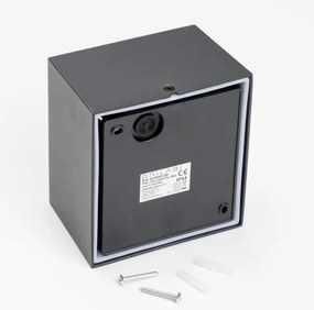 Brilagi - LED Kültéri fali lámpa TERNI LED/12W/230V fekete IP44