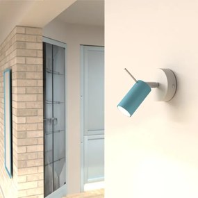 Fali spotlámpa PRESTON 1xGU10/40W/230V kék