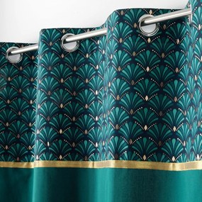 Petróleum színű pamut függöny 140x240 cm Artchic – douceur d'intérieur