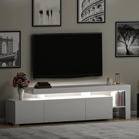 TV asztal/szekrény Belize (fényes fehér). 1072527