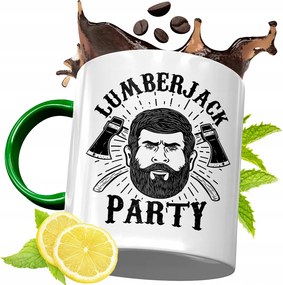 Zöld Bögre Favágónak Születésnapi Ajándék fényképes nyomtatással