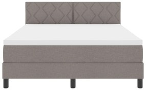 Boxspring Ágy Matrac Fappal 140x200 cm Taupe