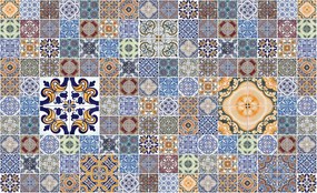 Flizelin fotótapéta Csempe Színes Kaleidoszkóp Minták 300x210 +ragasztó