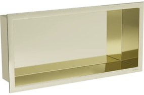 Mexen X-Wall-R fürdőszoba süllyesztett polc kerettel 45 x 20 cm, Arany - 1950452010