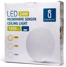 Aigostar - LED Mennyezeti lámpa érzékelővel LED/24W/230V 3000K