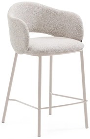 Elefántcsont színű bárszék (ülésmagasság 65 cm) Maina – Kave Home