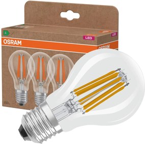3x Led izzó A60 E27 7.2W 1521lm 2700K Filament Classic Energy Efficiency