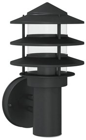 fekete rozsdamentes acél kültéri fali lámpa