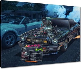 Vászonkép 80x60 Ford Mustang 1974 Muscle