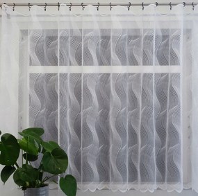 Mg Függöny jacquard 34374 Fehér 180cm magas lengyel 3,0m kupon