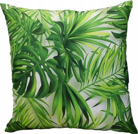 Dekorációs Párnahuzat 40x40 Monstera zöld levelek