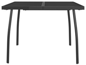 5 részes antracitszürke fémháló kerti étkezőgarnitúra