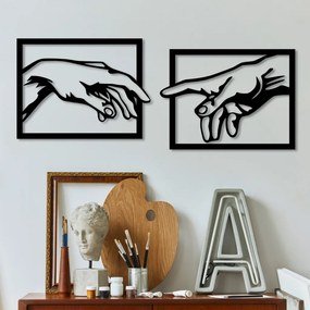 Hands fém fali dekoráció, 36×49 cm