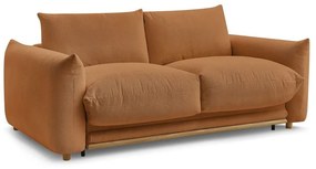 Narancssárga kinyitható kanapé 234 cm Ernest – Bobochic Paris