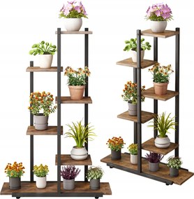 Virágágyás Növénytartó Állvány Virágok Kaspók Rusztikus Könyvespolc Fa Polcok