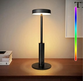 LED-es Rgb éjjeli lámpa vezeték nélküli újratölthető Usb szabályozható Terasz 31cm